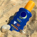 sunscreen on beach
