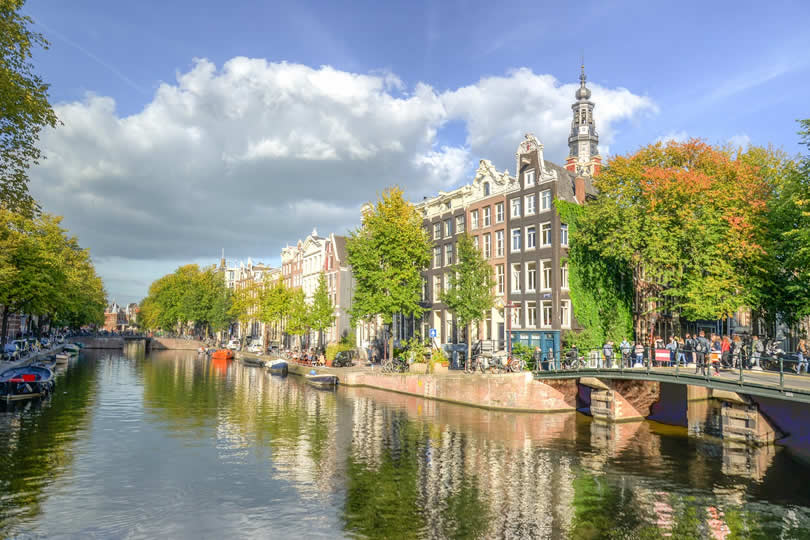 Amsterdam Canal in Summer