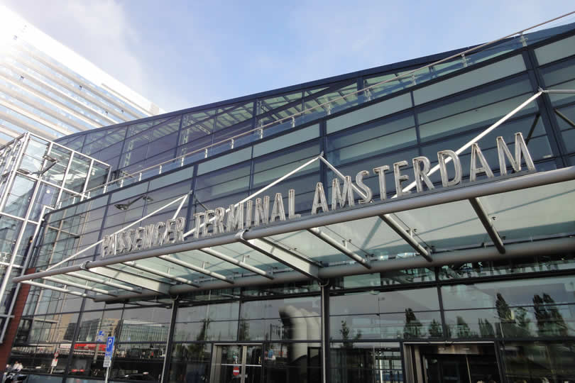 Amsterdam passenger terminal entrance
