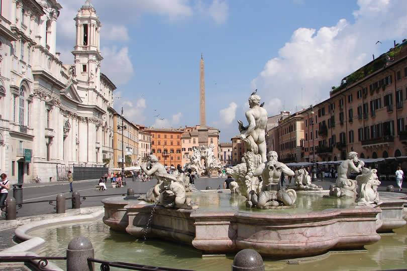 Rome Piazza Navona Fontana del Moro