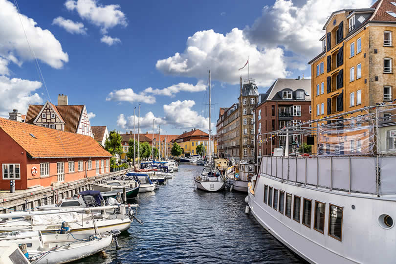 Christianshavn in Copenhagen Denmark