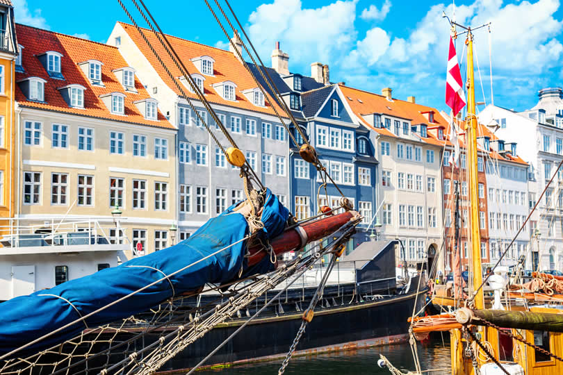 Copenhagen old boat in Nyhavn