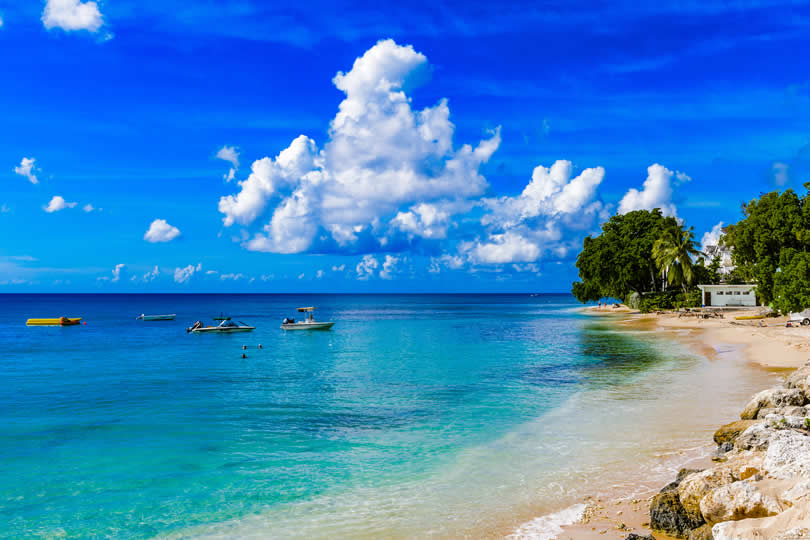 Barbados beach on the West Coast