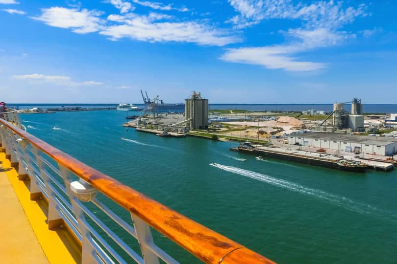 Port Canaveral seen from cruise ship