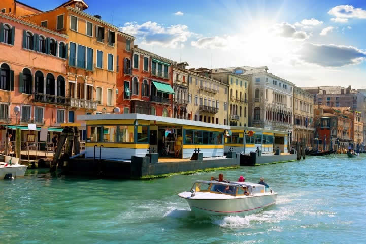 Venice Vaporetto boats