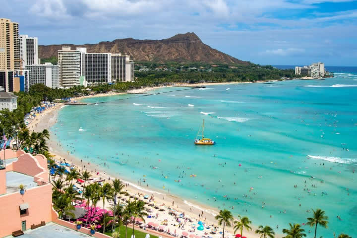 Waikiki beach hotels in Honolulu