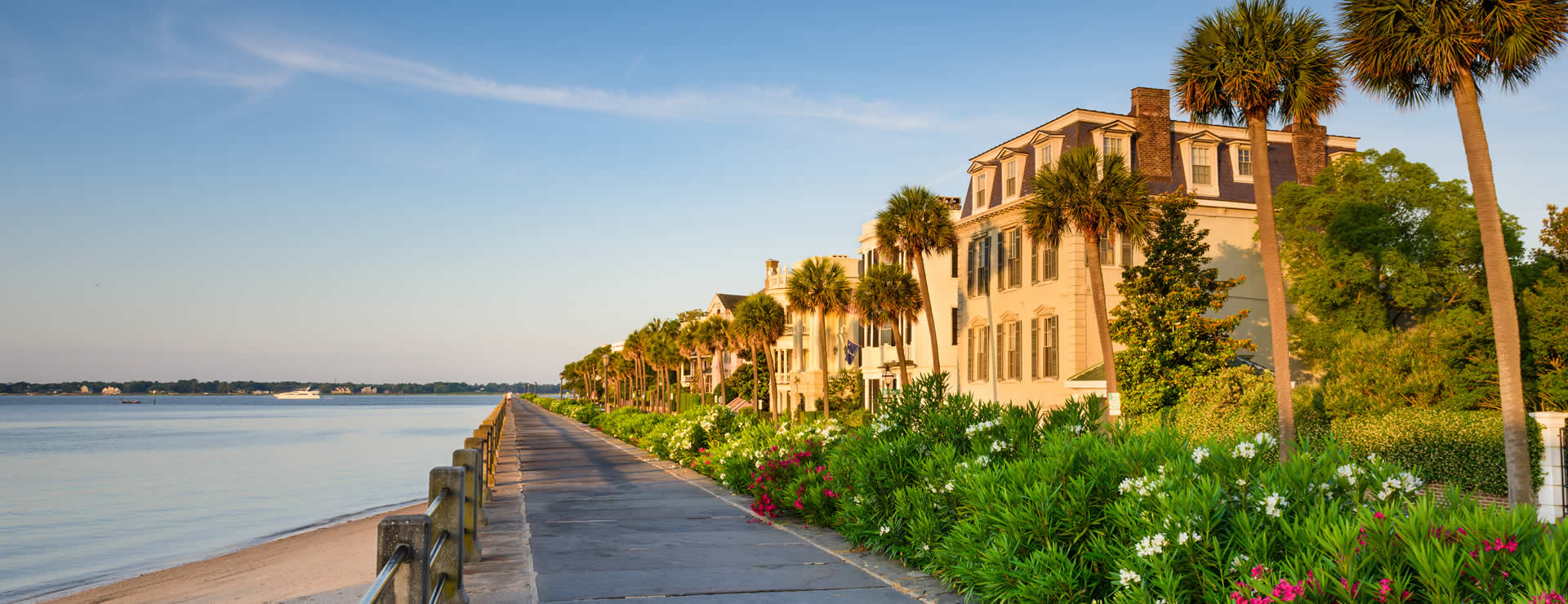 Charleston seafront houses