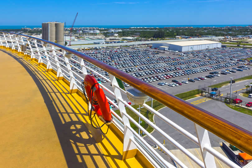 Port Canaveral seen from cruise ship